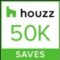 Houzz Badge - 50,000 Ideabook Saves - Paragon Custom Builders